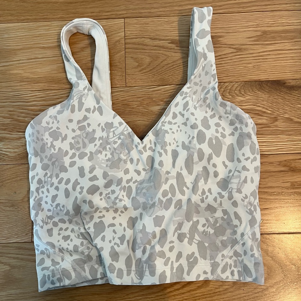 lululemon athletica Align Tank Top Light Gray & White Printed